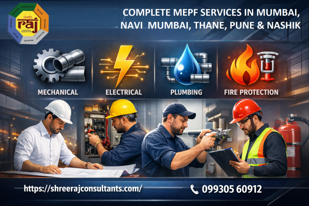 expert MEPF services, consultancy & contracting in Mumbai, Navi Mumbai, Thane, Nashik & Pun