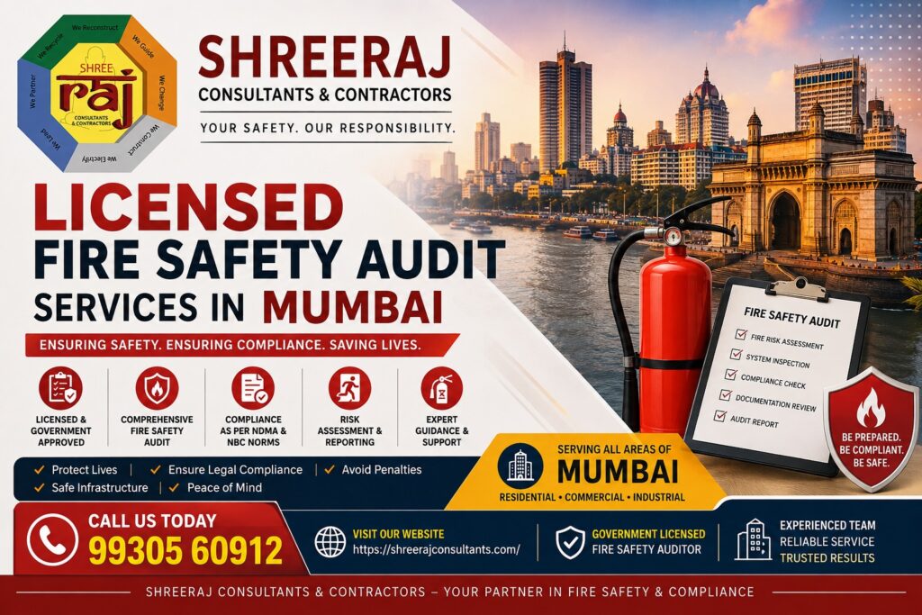 Licensed Fire Safety Audit Services in Mumbai, BKC , Andheri , Bandra , Worli , Lower Parel , Powai , Goregaon , Malad , Borivali , Ghatkopar , Chembur , Kurla , Mulund
